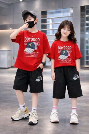 Drop Shoulder Baby TShirt and Pant Set