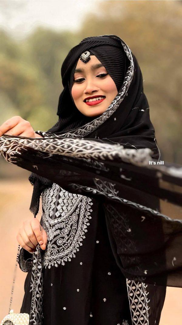 Soft Jorjet With sequence embroidery Three Piece